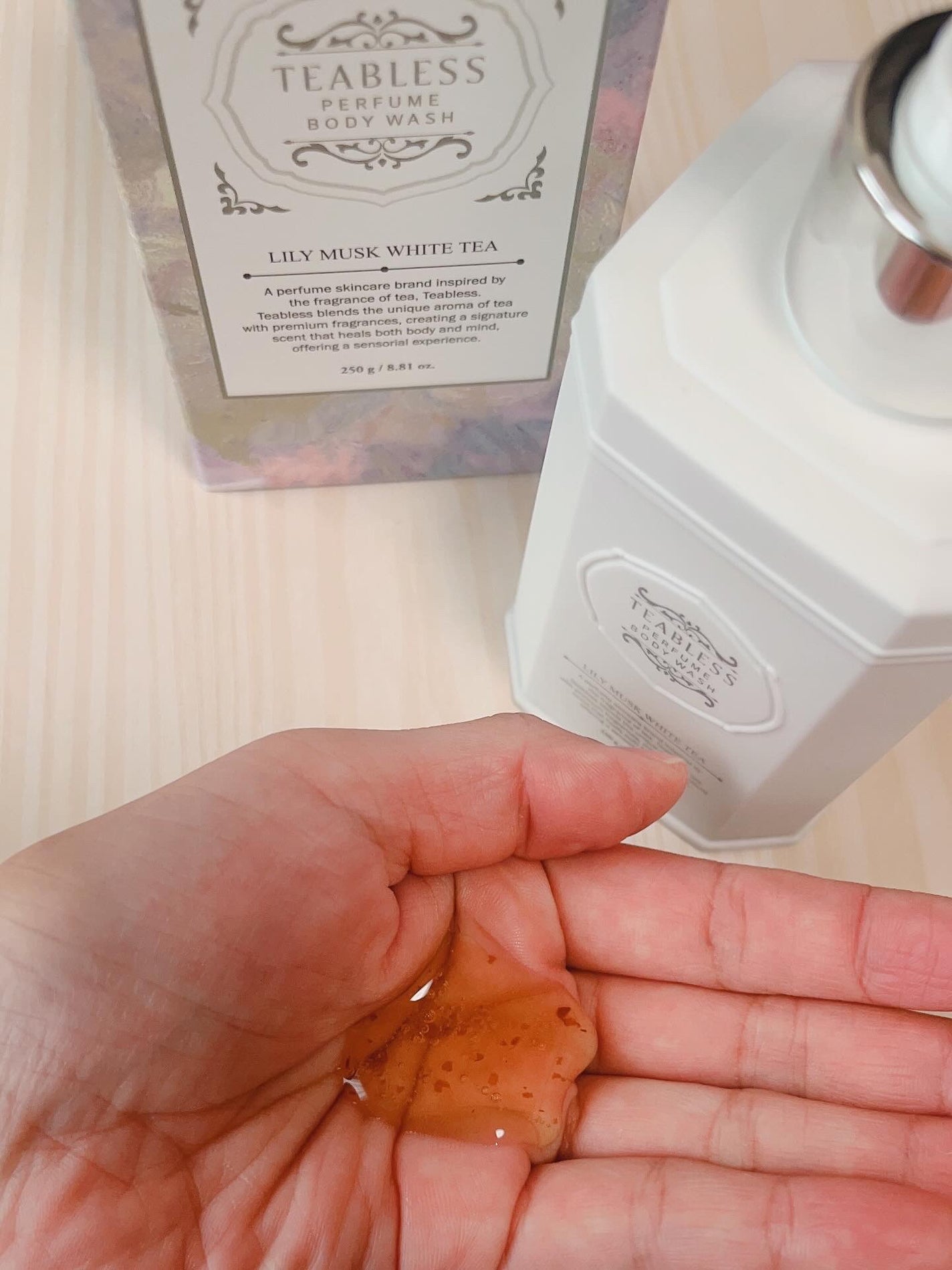 パフュームボディウォッシュ リリームスクホワイトティー/TEABLESS/ボディソープを使ったクチコミ(2枚目)