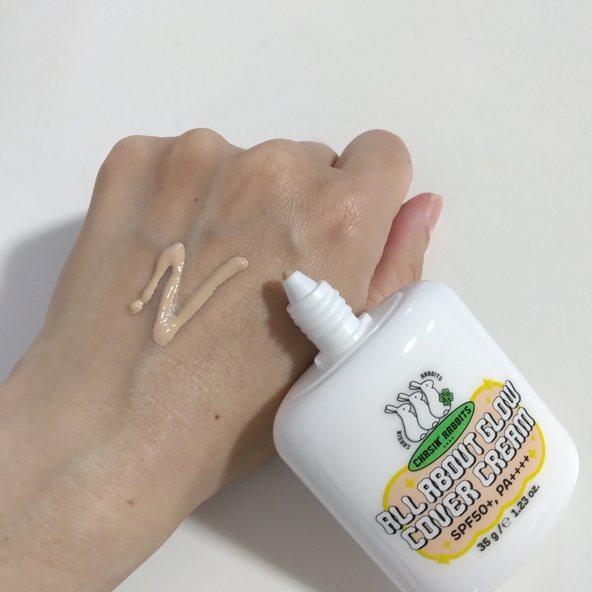 オールアバウトグロウカバークリーム/CHASIN'RABBITS/日焼け止めクリームを使ったクチコミ（2枚目）