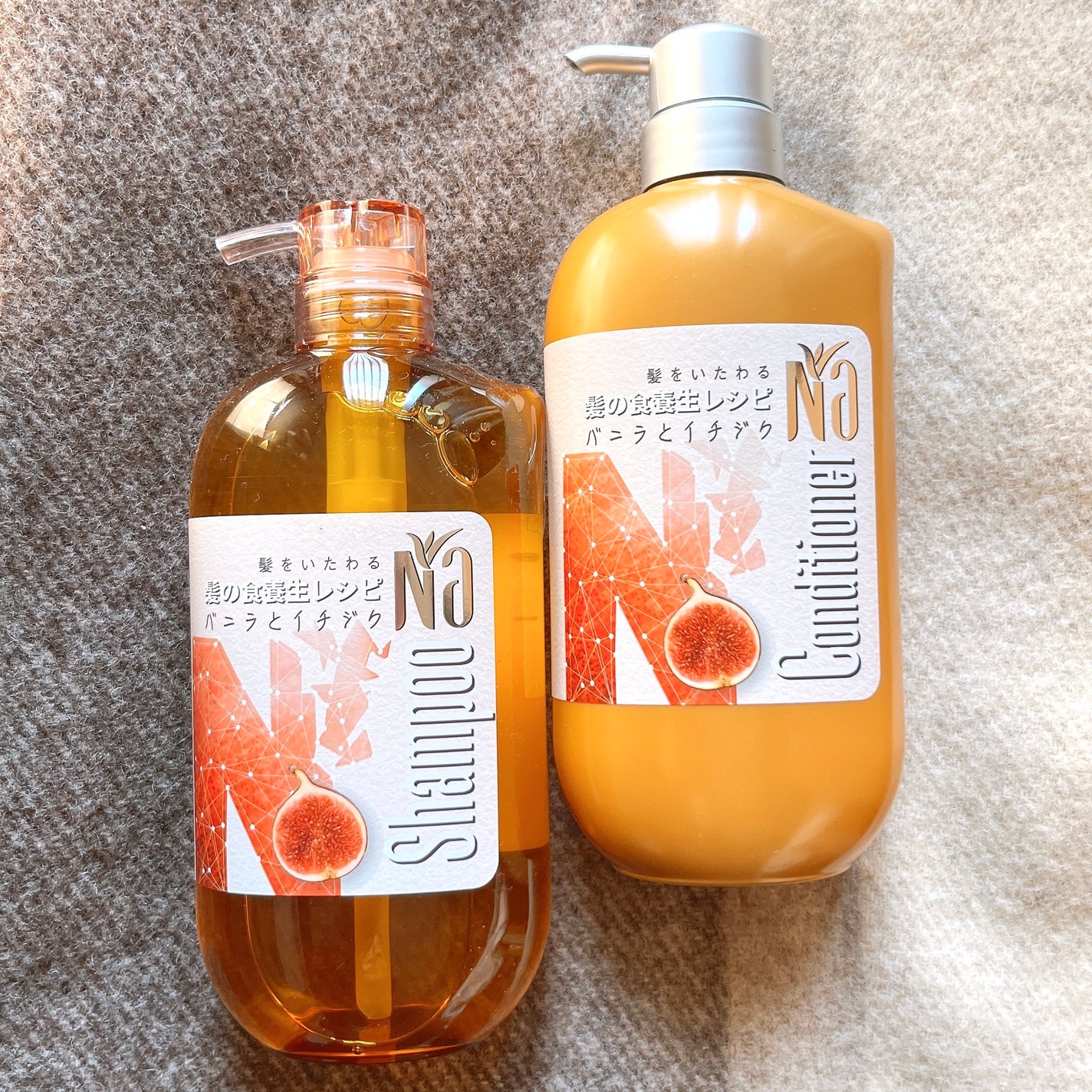 Na シャンプーモイスチャー&シャイン バニラフラワー&イチジクレシピ/王子製薬/ノンシリコンシャンプーを使ったクチコミ(2枚目)