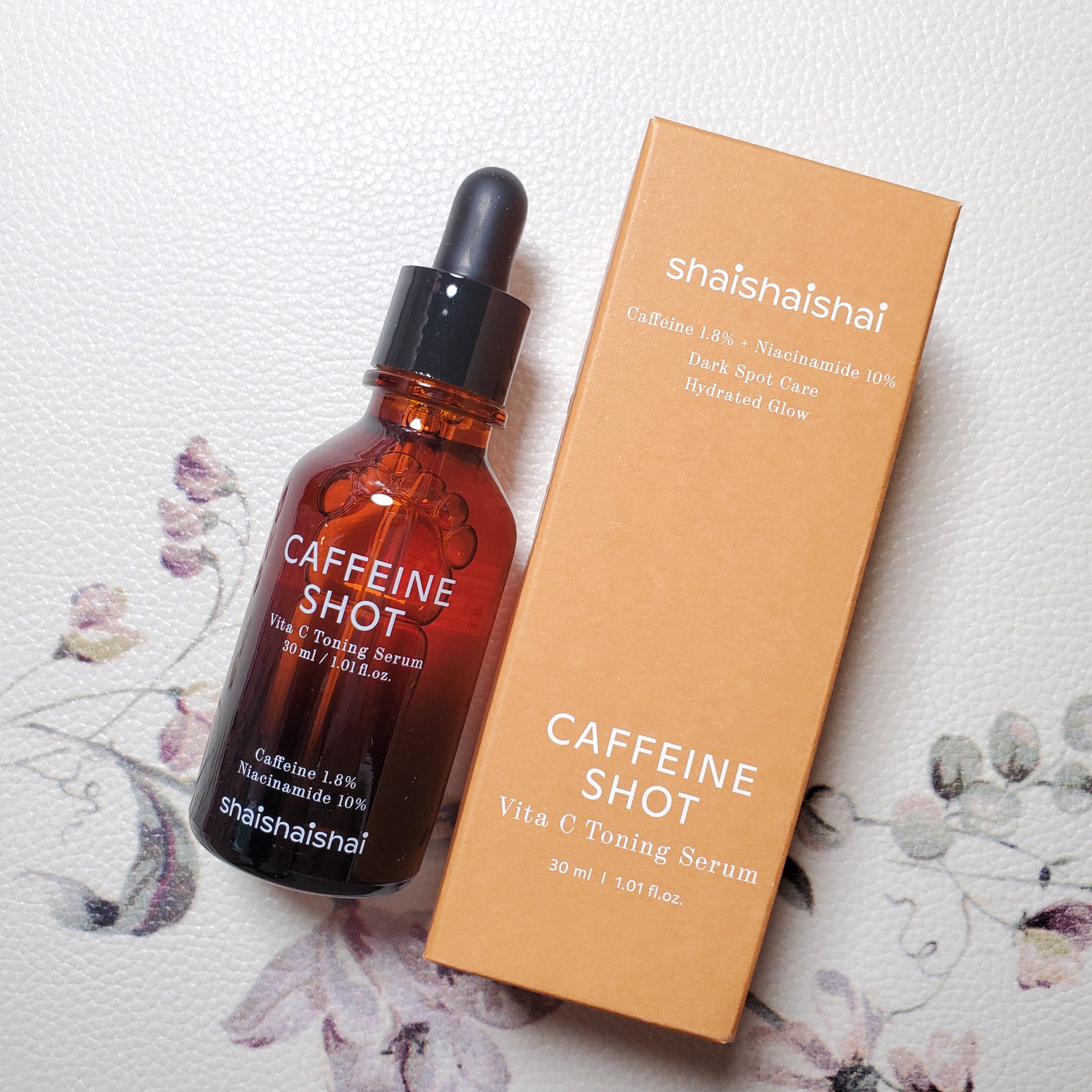 カフェインショット ビタC トーニングセラム/shaishaishai/美容液を使ったクチコミ（1枚目）
