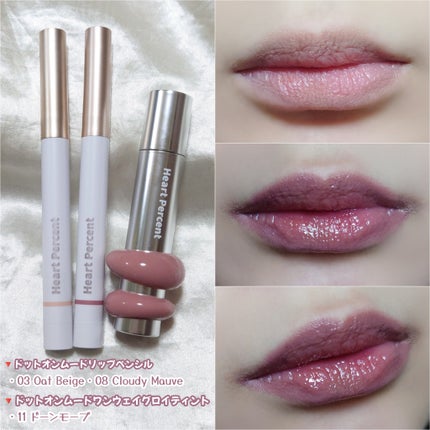 ドットオンムードリップペンシル/Heart Percent/リップライナーを使ったクチコミ(3枚目)