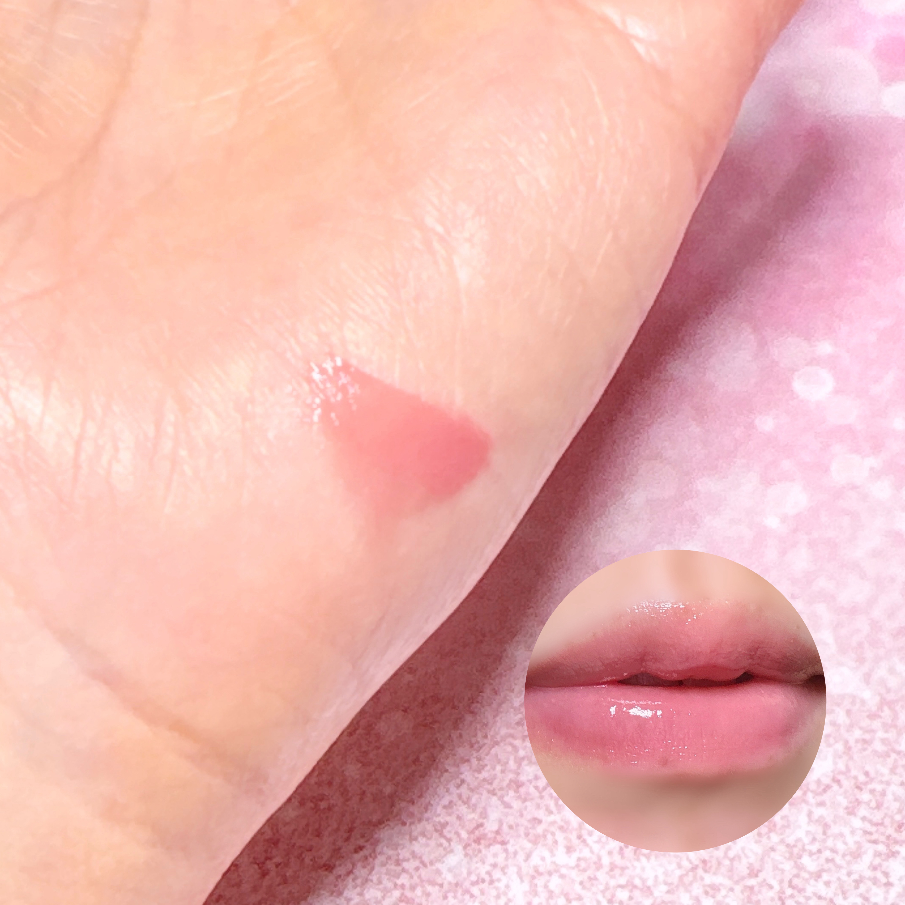 リップラッカー　ブルーミングガーランド 103 tulle ribbon/JILL STUART/口紅を使ったクチコミ（3枚目）