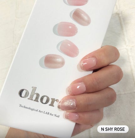 セミキュアジェルネイル(ハンド)/ohora/ネイルシールを使ったクチコミ(4枚目)