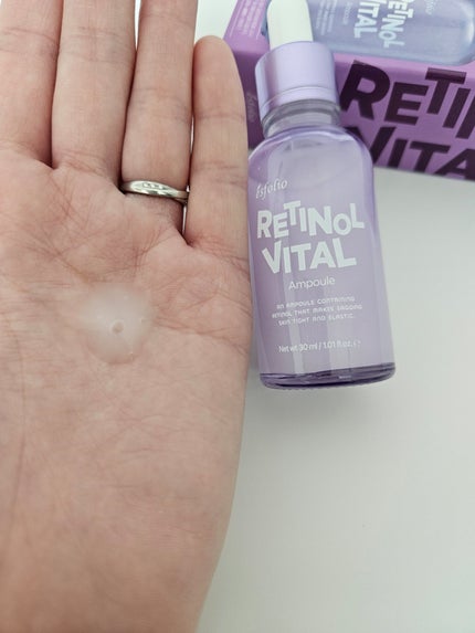 ESFOLIO レチノールバイタル セラムのクチコミ「\\選べる韓国セラムが優秀すぎた💜//
韓国で人気の美容ブランド
【esfolio(エスフォ.....」(3枚目)