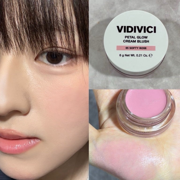 ペタルグロウクリームチーク/VIDIVICI/ジェル・クリームチークを使ったクチコミ(3枚目)