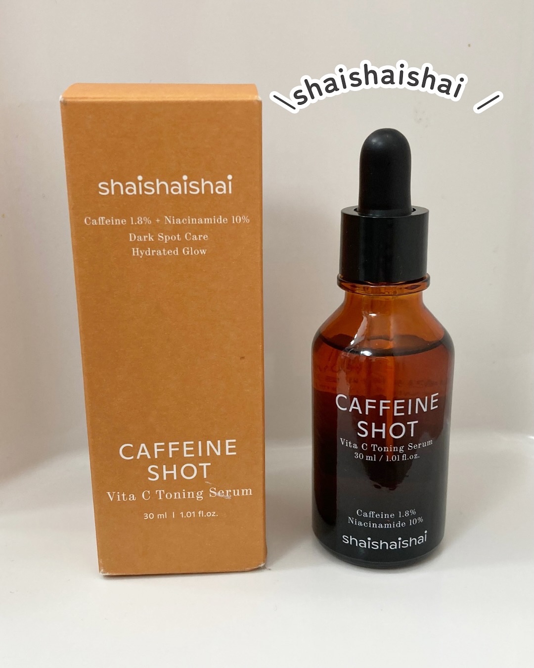 カフェインショット ビタC トーニングセラム/shaishaishai/美容液を使ったクチコミ（1枚目）
