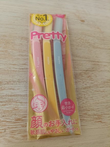 プリティー 敏感肌用フェイスL 3本入/貝印/シェーバーを使ったクチコミ(1枚目)