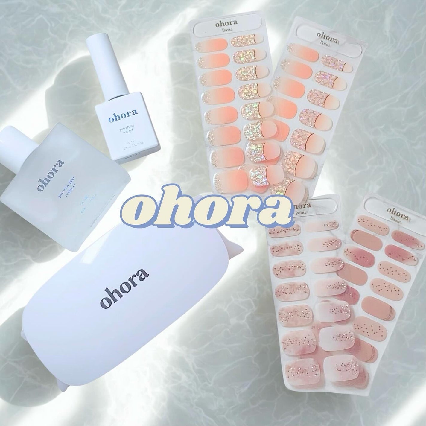 セミキュアジェルネイル(ハンド)/ohora/ネイルシールを使ったクチコミ(1枚目)