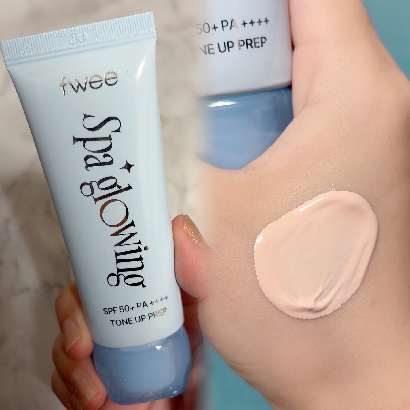 スパグロウUVトーンアップベース/fwee/化粧下地を使ったクチコミ(5枚目)