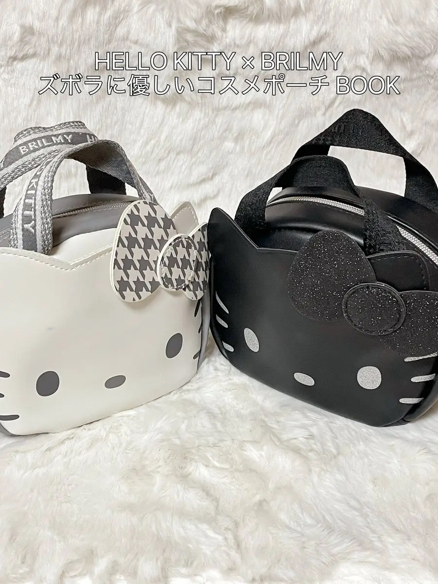 HELLO KITTY × BRILMY 中身が見えて時短がかなう ズボラに優しいコスメポーチ BOOK/宝島社/雑誌を使ったクチコミ（1枚目）