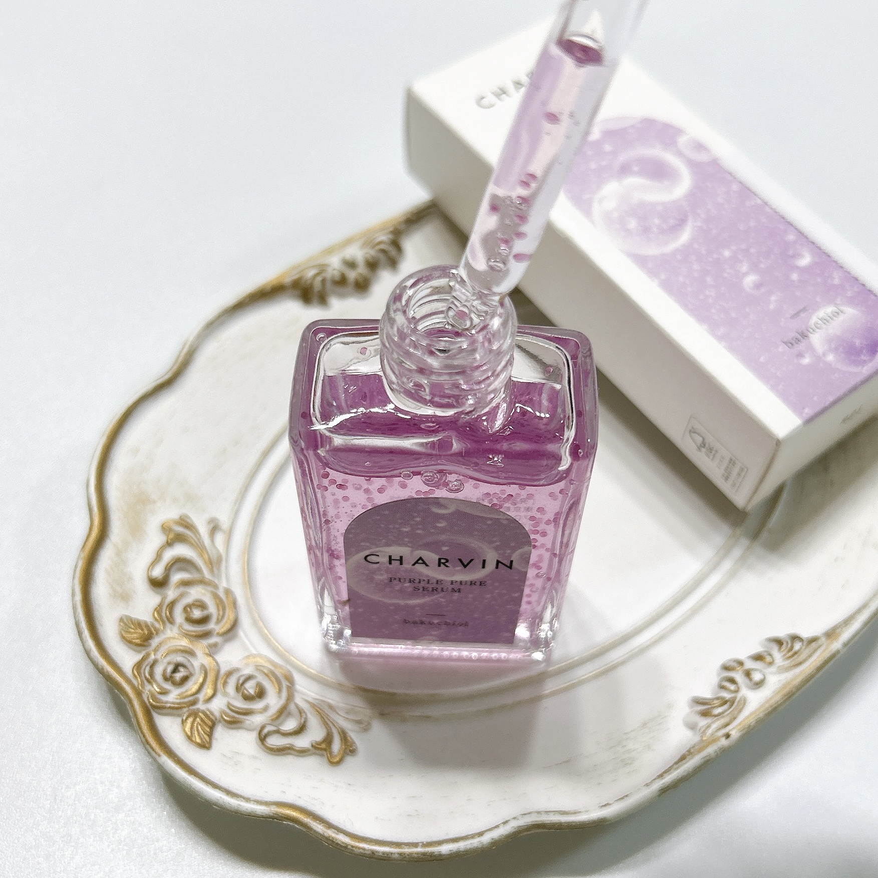 PURPLE PURE SERUM/CHARVIN/美容液を使ったクチコミ（2枚目）