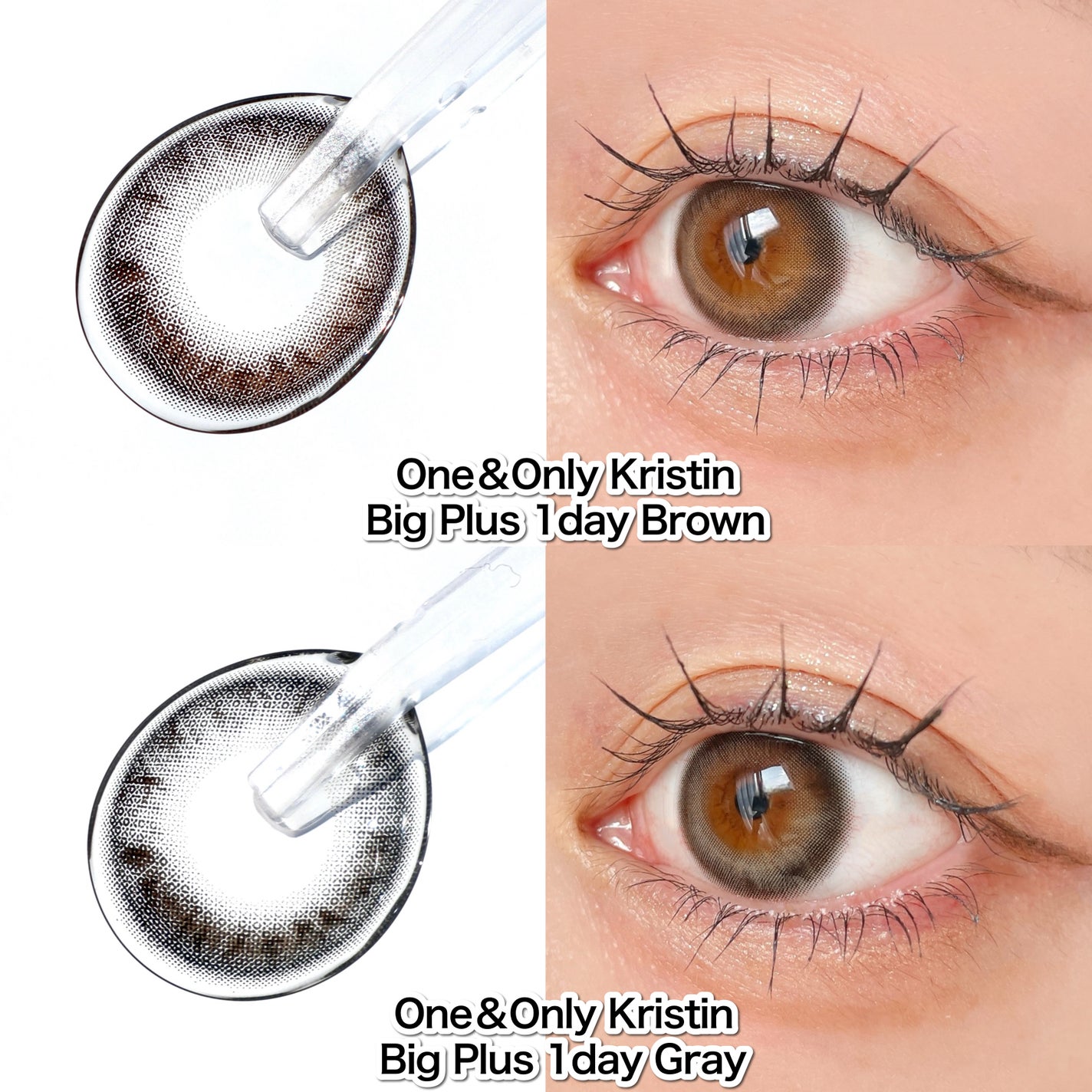 One&Only Kristin BigPlus/Hapa kristin/ワンデー(1DAY)カラコンを使ったクチコミ(9枚目)