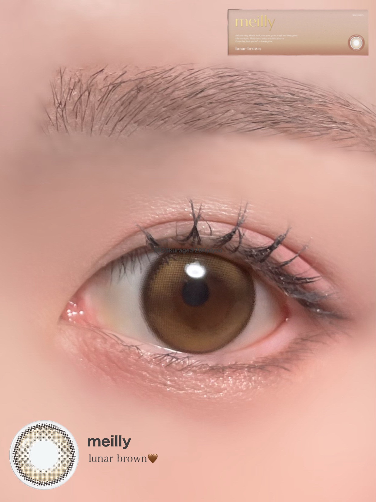 lunar/meilly/ワンデー（１DAY）カラコンを使ったクチコミ（2枚目）