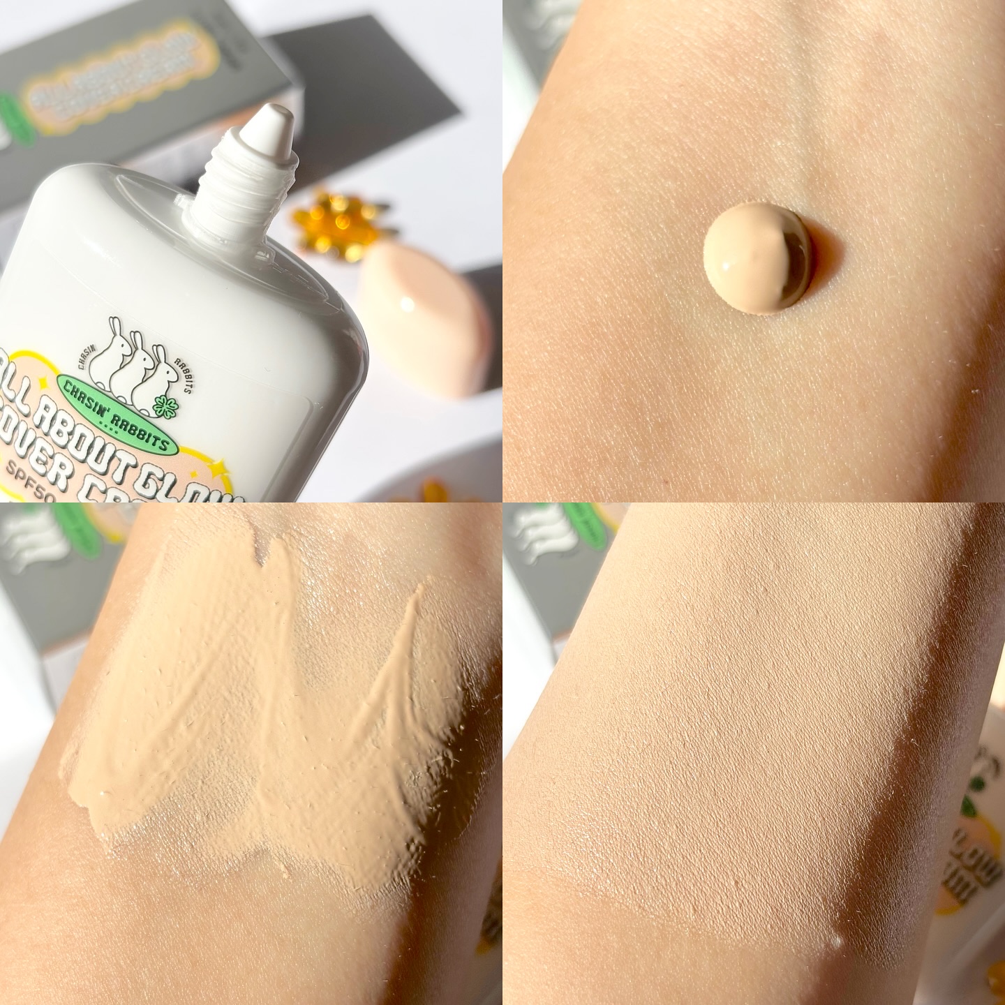 オールアバウトグロウカバークリーム/CHASIN'RABBITS/日焼け止めクリームを使ったクチコミ（3枚目）