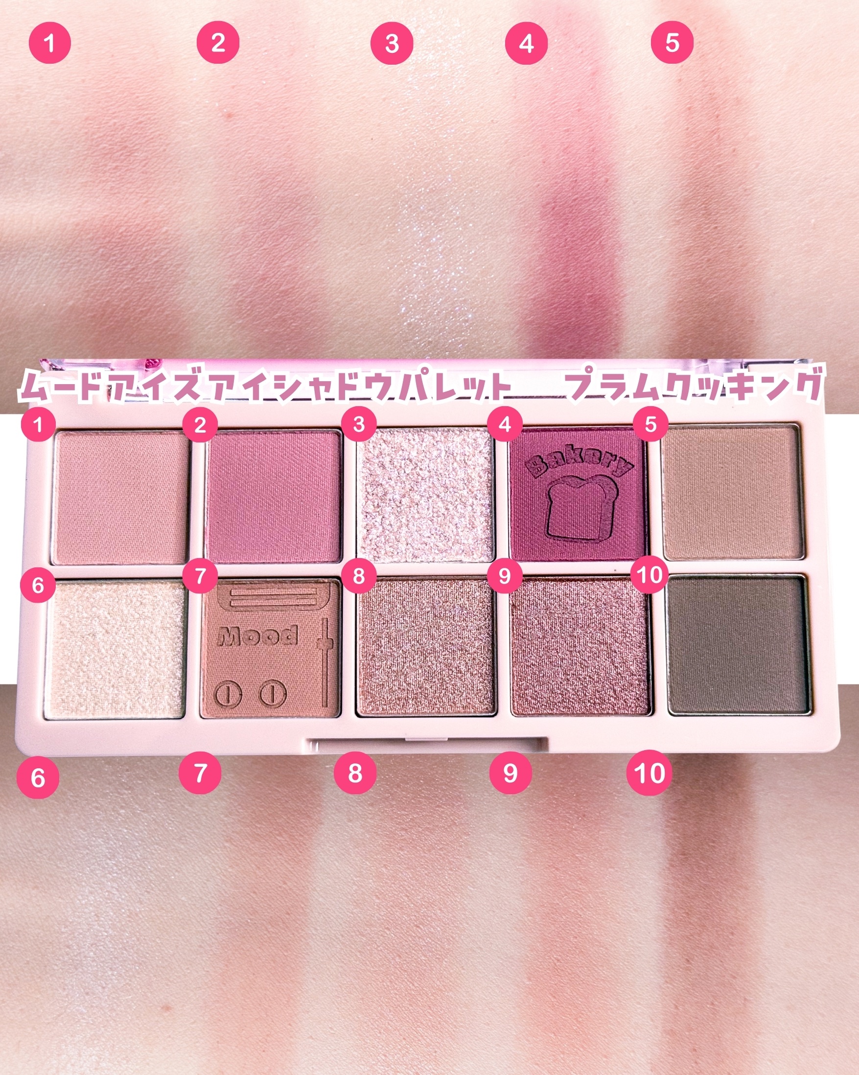 ムードアイズシャドウパレット/INGA/アイシャドウパレットを使ったクチコミ（2枚目）