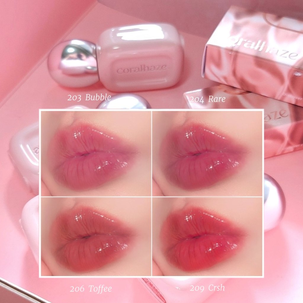 デュー ドロップ ティント 206 トフィー/Coralhaze/リップティントを使ったクチコミ（3枚目）