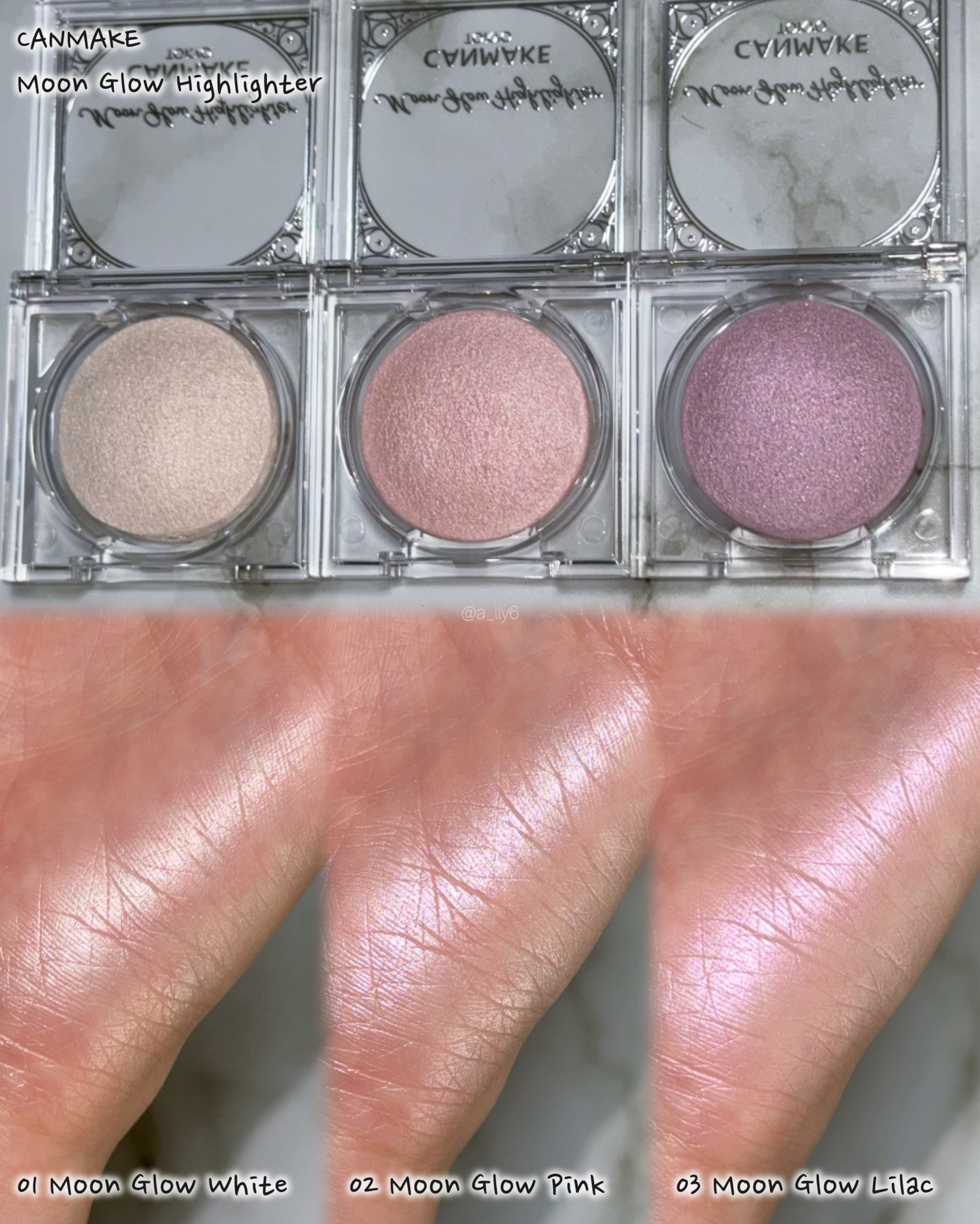 ムーングロウハイライター/キャンメイク/ハイライトを使ったクチコミ（2枚目）