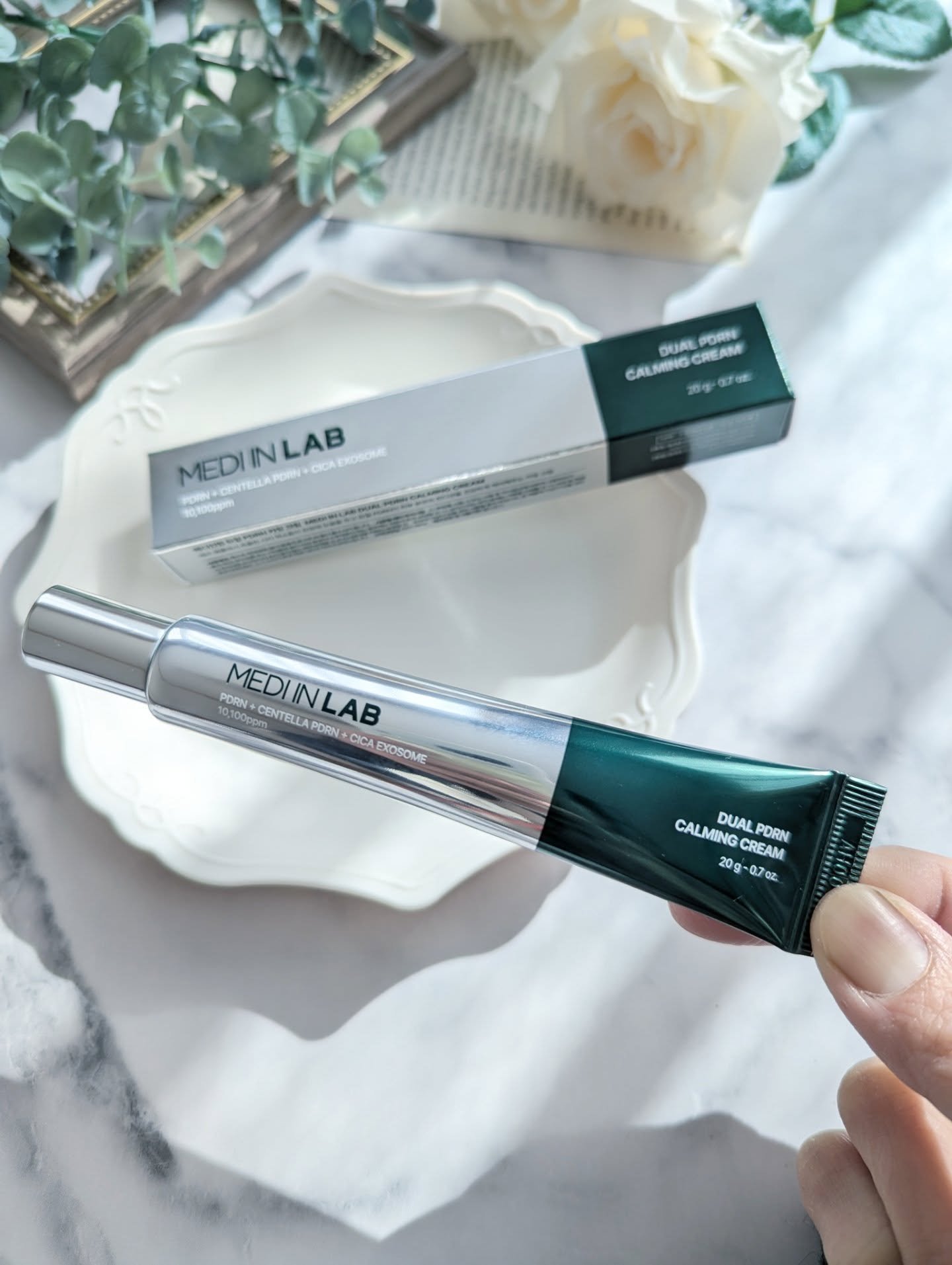 デュアルPDRNカーミングクリーム/MEDI IN LAB/フェイスクリームを使ったクチコミ（2枚目）