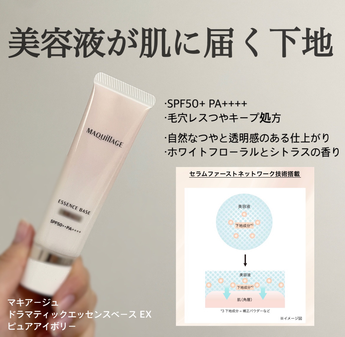 エッセンスベース EX/マキアージュ/化粧下地を使ったクチコミ（1枚目）