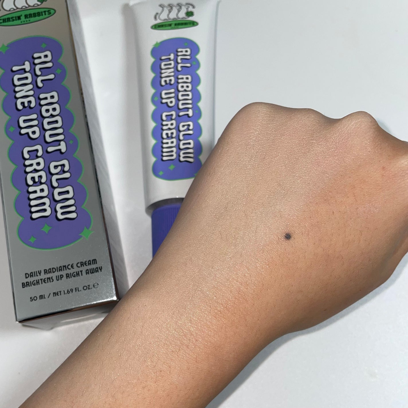 オールアバウトグロウトーンアップクリーム/CHASIN'RABBITS/化粧下地を使ったクチコミ(3枚目)