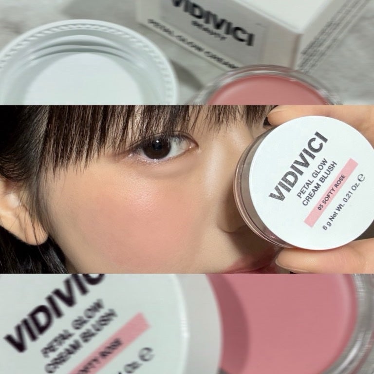 ペタルグロウクリームチーク/VIDIVICI/ジェル・クリームチークを使ったクチコミ(4枚目)