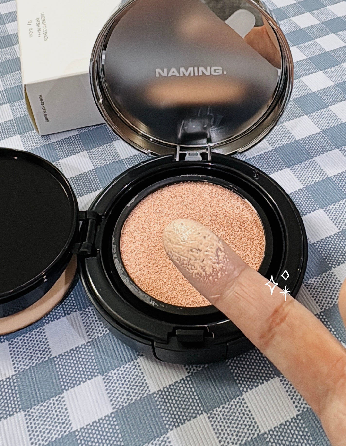 ネーミング レイヤード フィットクッション/NAMING./クッションファンデーションを使ったクチコミ(3枚目)