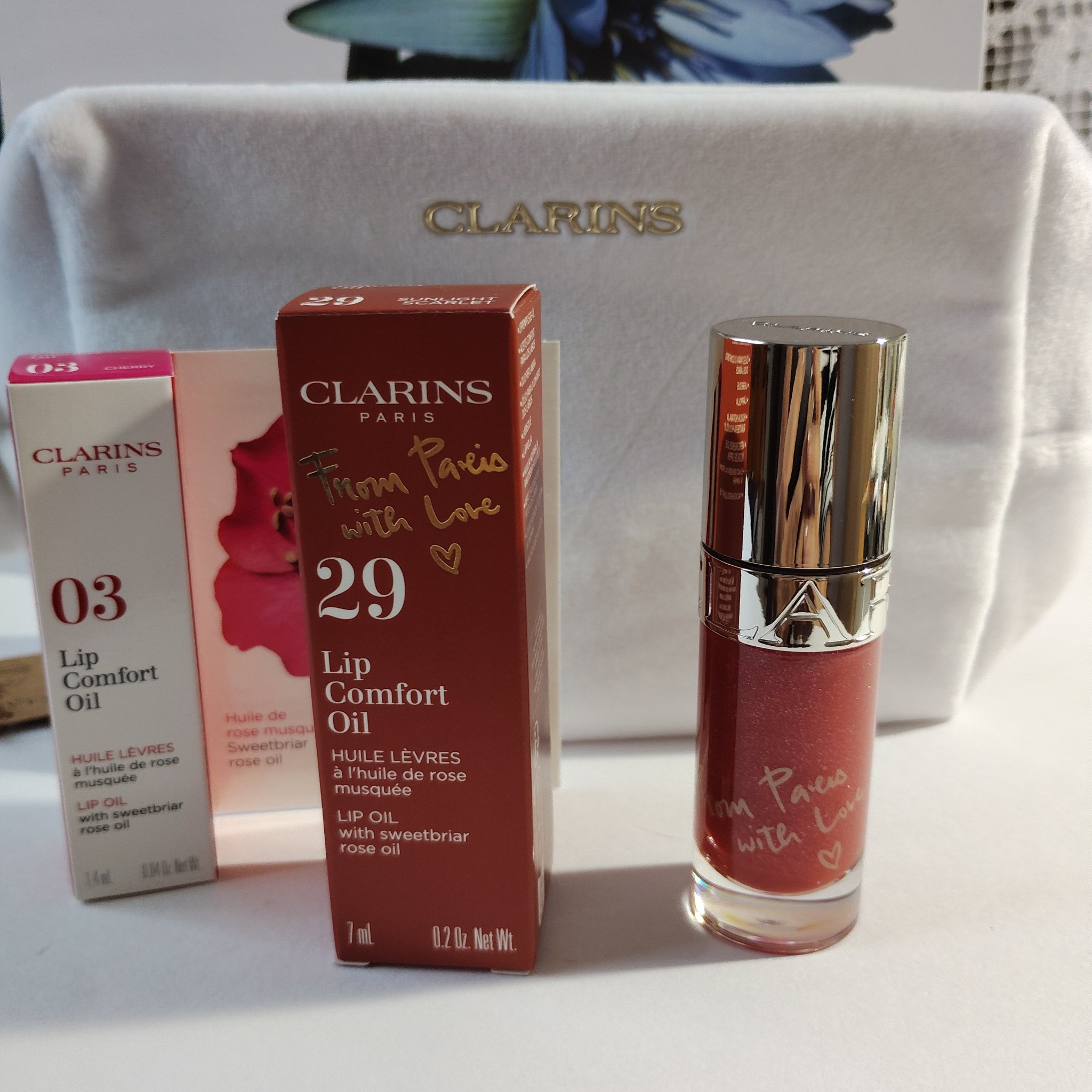 リップコンフォートオイル/CLARINS/リップグロスを使ったクチコミ（1枚目）