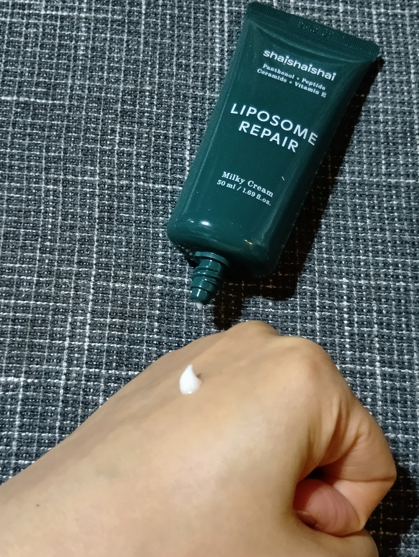 リポソームリペア ミルキークリーム/shaishaishai/フェイスクリームを使ったクチコミ(3枚目)