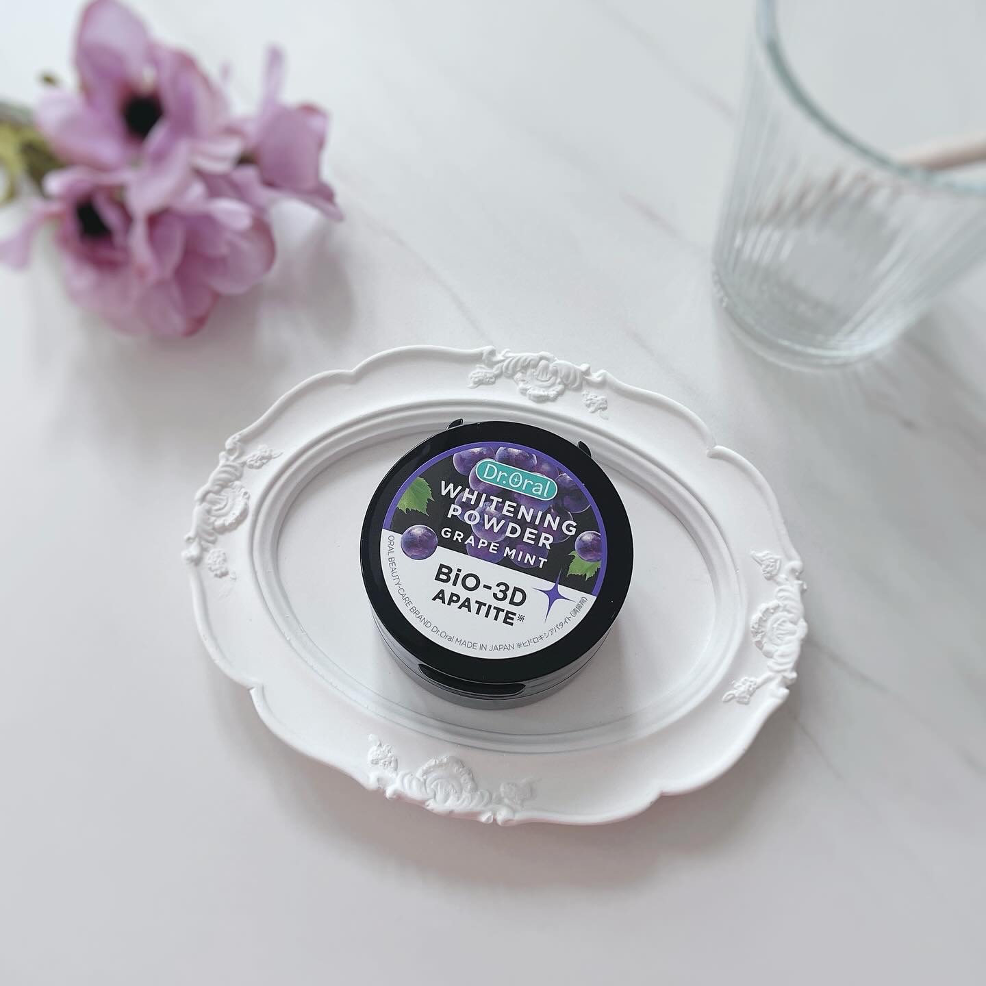 ホワイトニングパウダー　グレープミント/Dr.Oral/歯磨き粉を使ったクチコミ（1枚目）