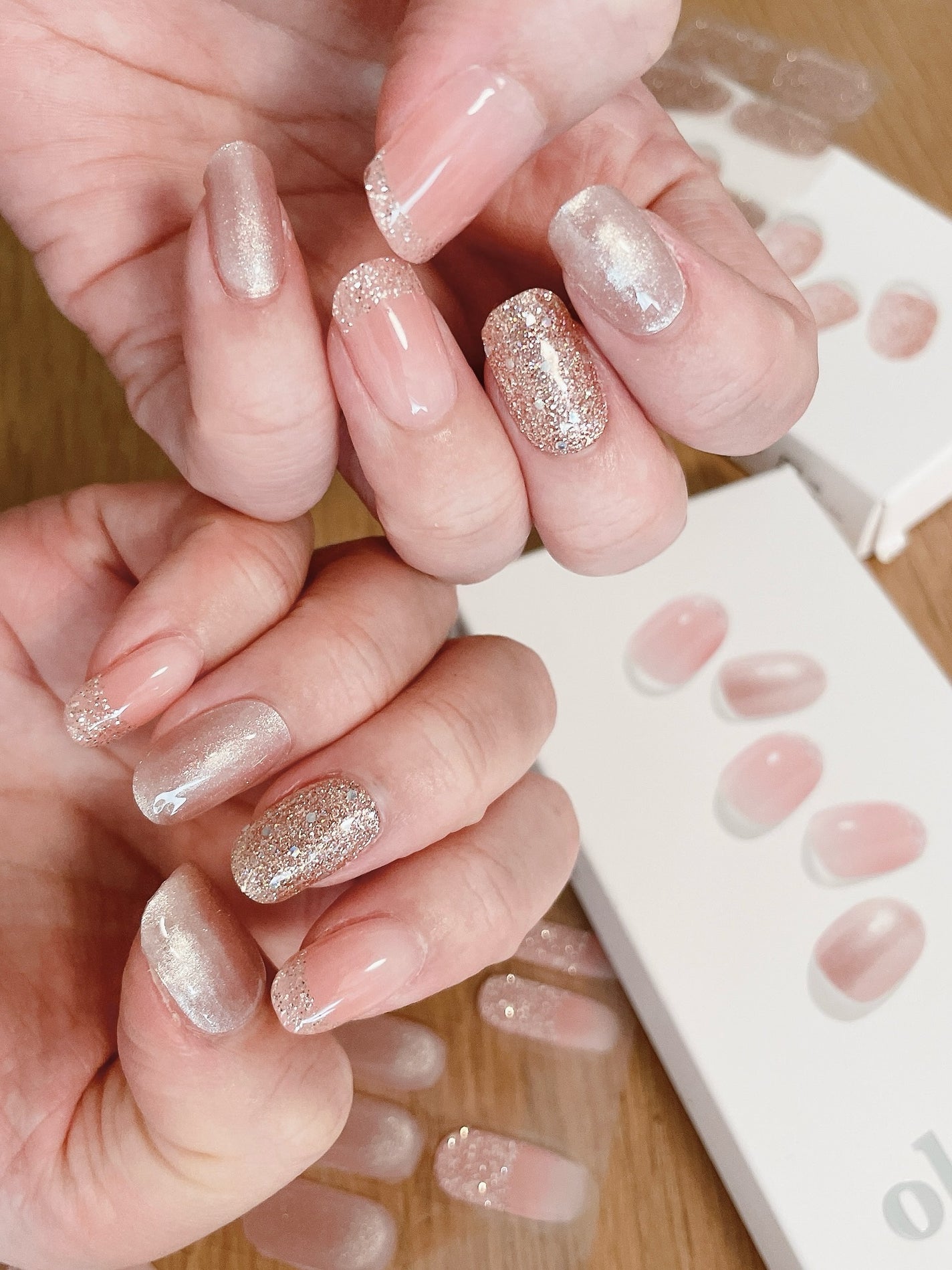 セミキュアジェルネイル(ハンド)/ohora/ネイルシールを使ったクチコミ(7枚目)