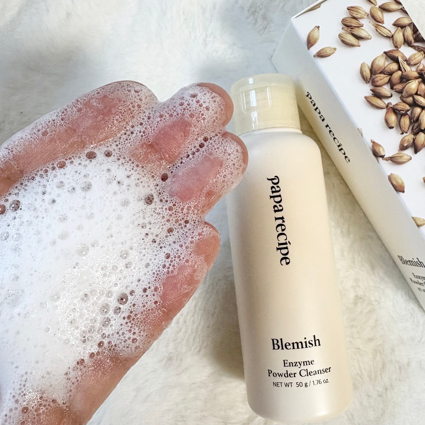 ブレミッシュ 酵素 洗顔パウダー/PAPA RECIPE/洗顔パウダーを使ったクチコミ(5枚目)