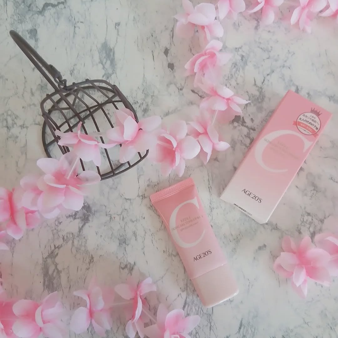 マーメイド🩷 on LIPS 「・・AGE20’Sビタシースキンケアトーンアップ化粧下地SPF..」(5枚目)