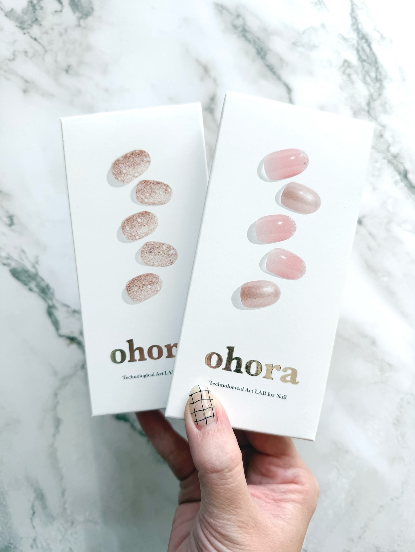 セミキュアジェルネイル（ハンド）/ohora/ネイルシールを使ったクチコミ（3枚目）