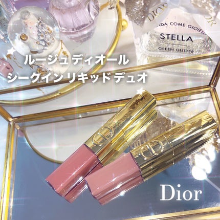 ルージュ ディオール シークイン リキッド デュオ(ホリデーコレクション 2025 限定品)/Dior/口紅・グロス・リップライナー・リップケアを使ったクチコミ(1枚目)