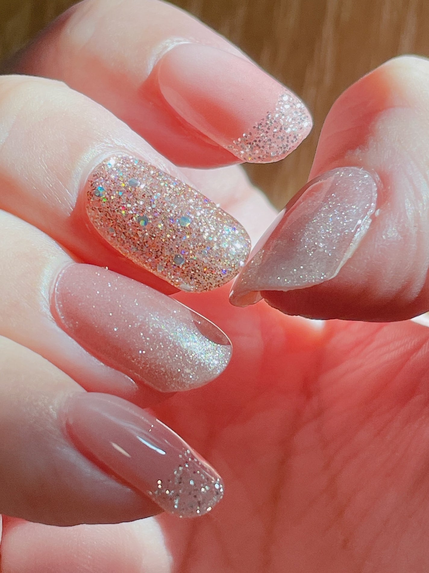 セミキュアジェルネイル(ハンド)/ohora/ネイルシールを使ったクチコミ(6枚目)