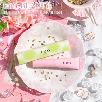 ザ・ゼリーミルキーチークブラッシャー/tam BEAUTY/ジェル・クリームチークを使ったクチコミ(1枚目)