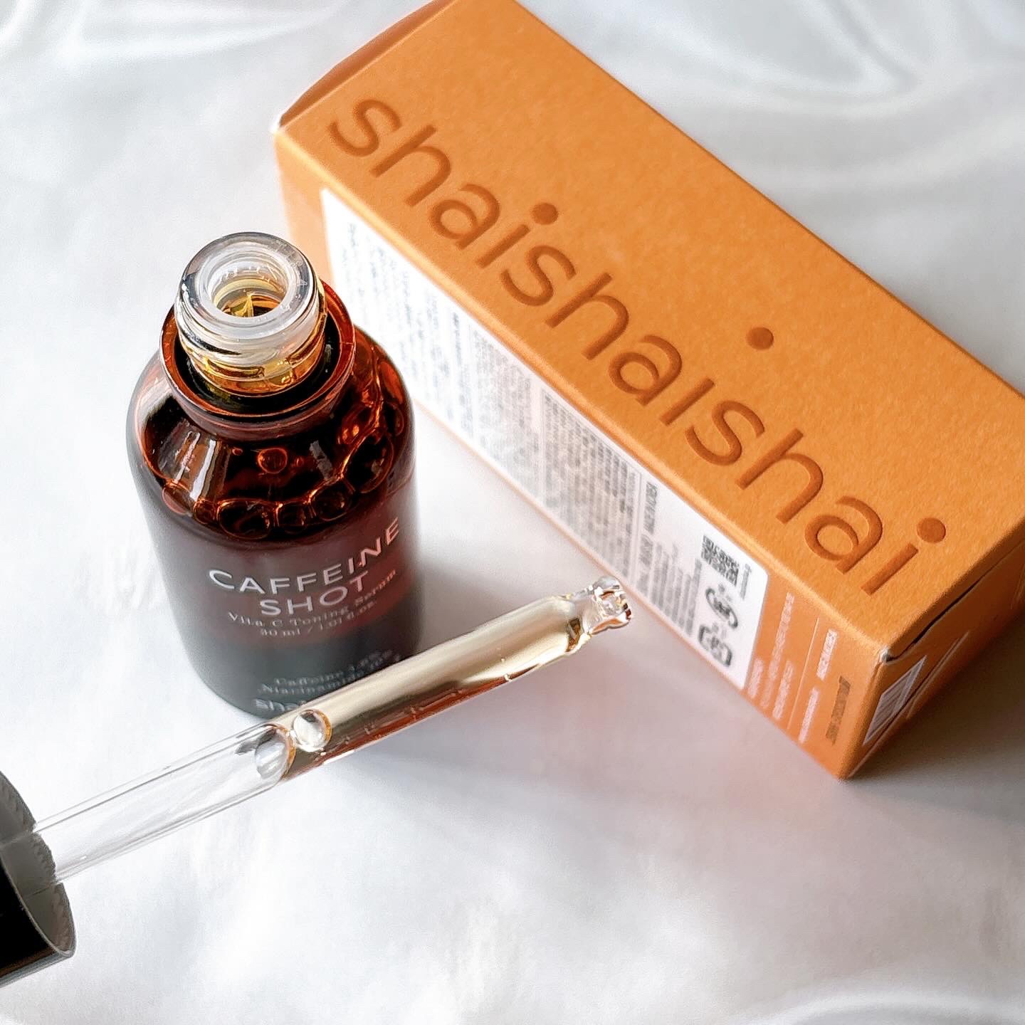 カフェインショット ビタC トーニングセラム/shaishaishai/美容液を使ったクチコミ（2枚目）