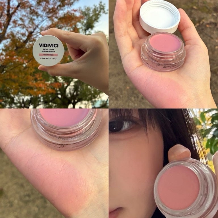 ペタルグロウクリームチーク/VIDIVICI/ジェル・クリームチークを使ったクチコミ(5枚目)