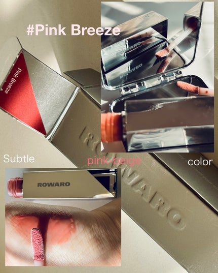 BLOW LIP GLOSS Pink Breeze/ROWARO/リップグロスを使ったクチコミ(4枚目)