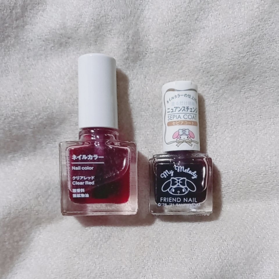 フレンドネイル(リニューアル品)	 1-9(33125)セピアコート/DAISO/マニキュアを使ったクチコミ（1枚目）