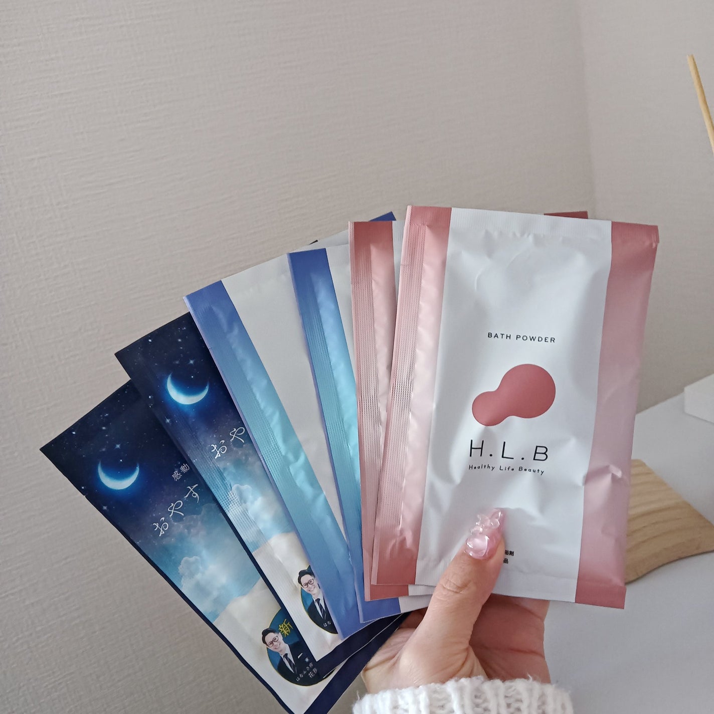 H.L.Bバスパウダー おやすみ前の新習慣 /H.L.B/炭酸系入浴剤を使ったクチコミ(6枚目)