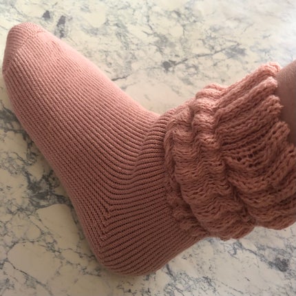 &ONDO 起毛であったかルームソックス ミドル丈/サーモス/暖かい靴下を使ったクチコミ(9枚目)