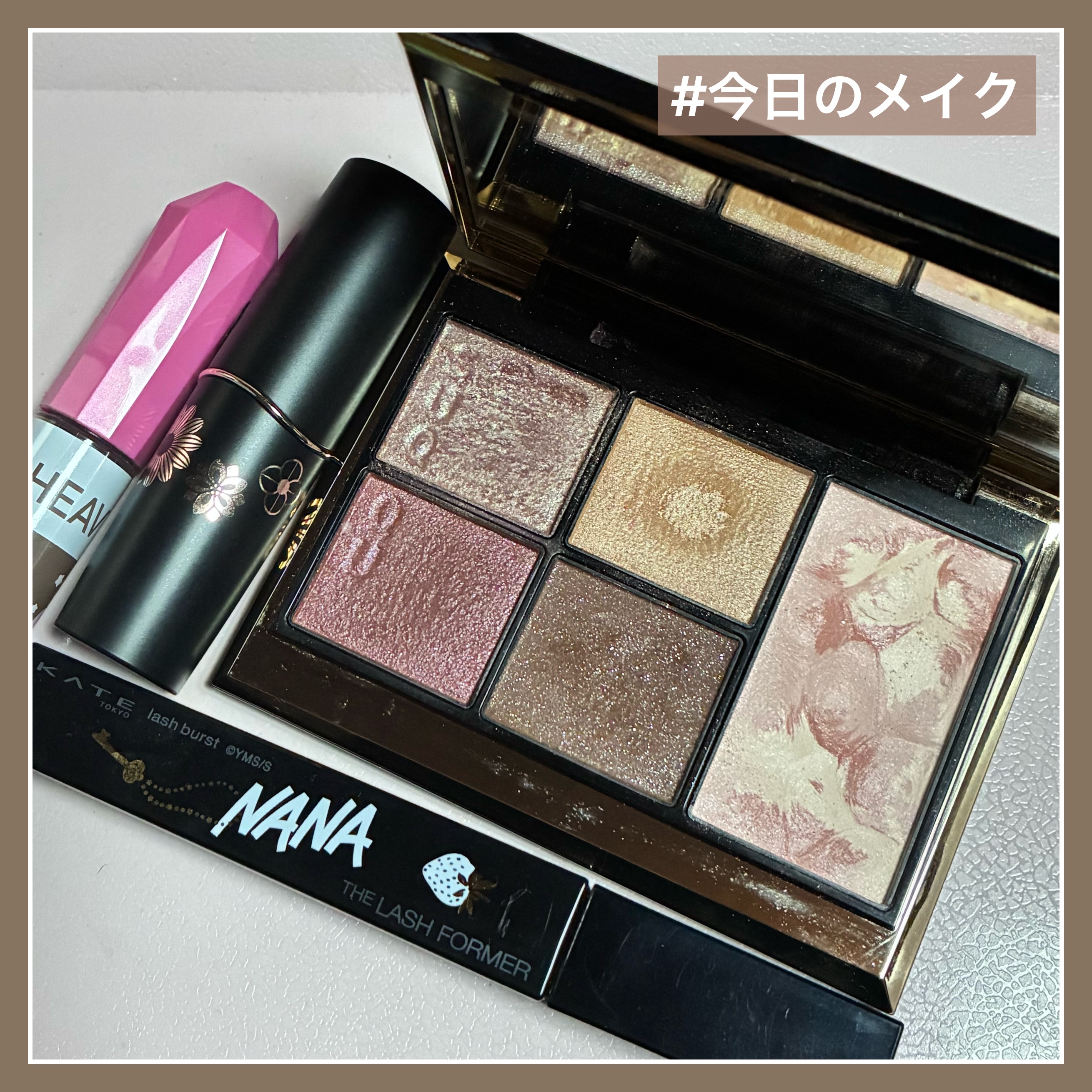 ヘビーローテーション カラーリングアイブロウEX 08 アッシュグレー（星のカービィ）/ヘビーローテーション/眉マスカラを使ったクチコミ（1枚目）