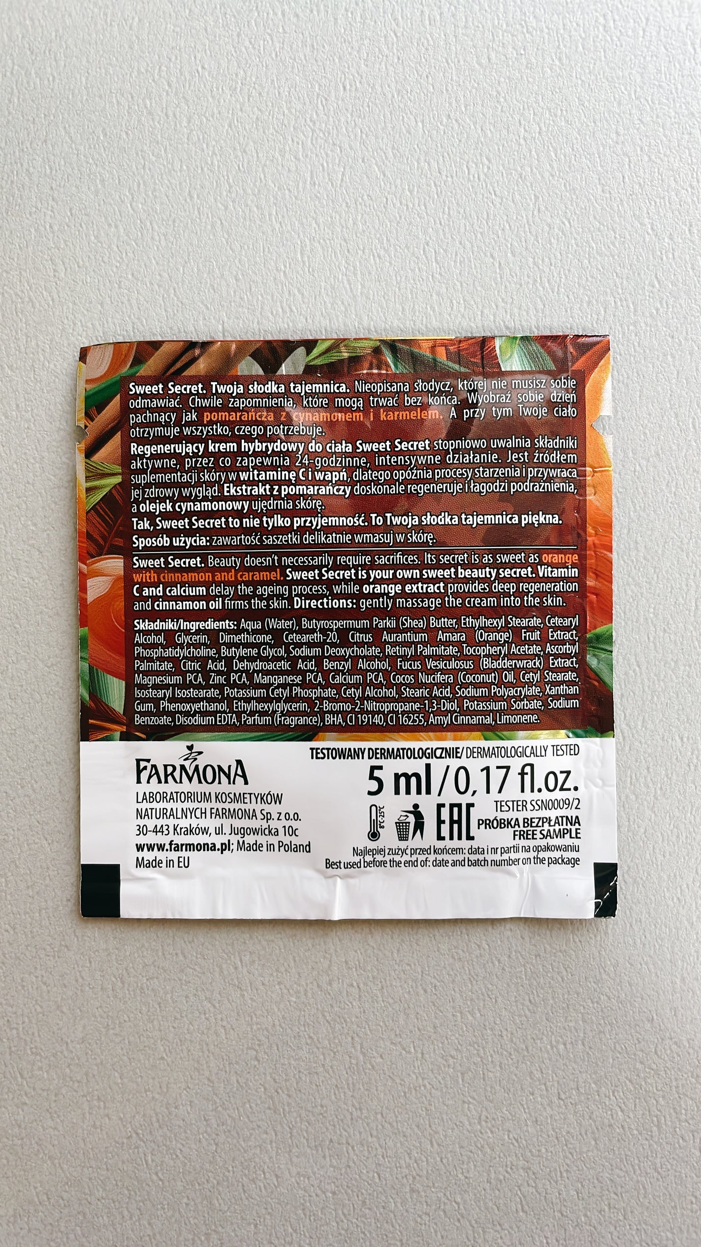 Farmona Sweet Secret/Farmona/ボディクリームを使ったクチコミ(2枚目)