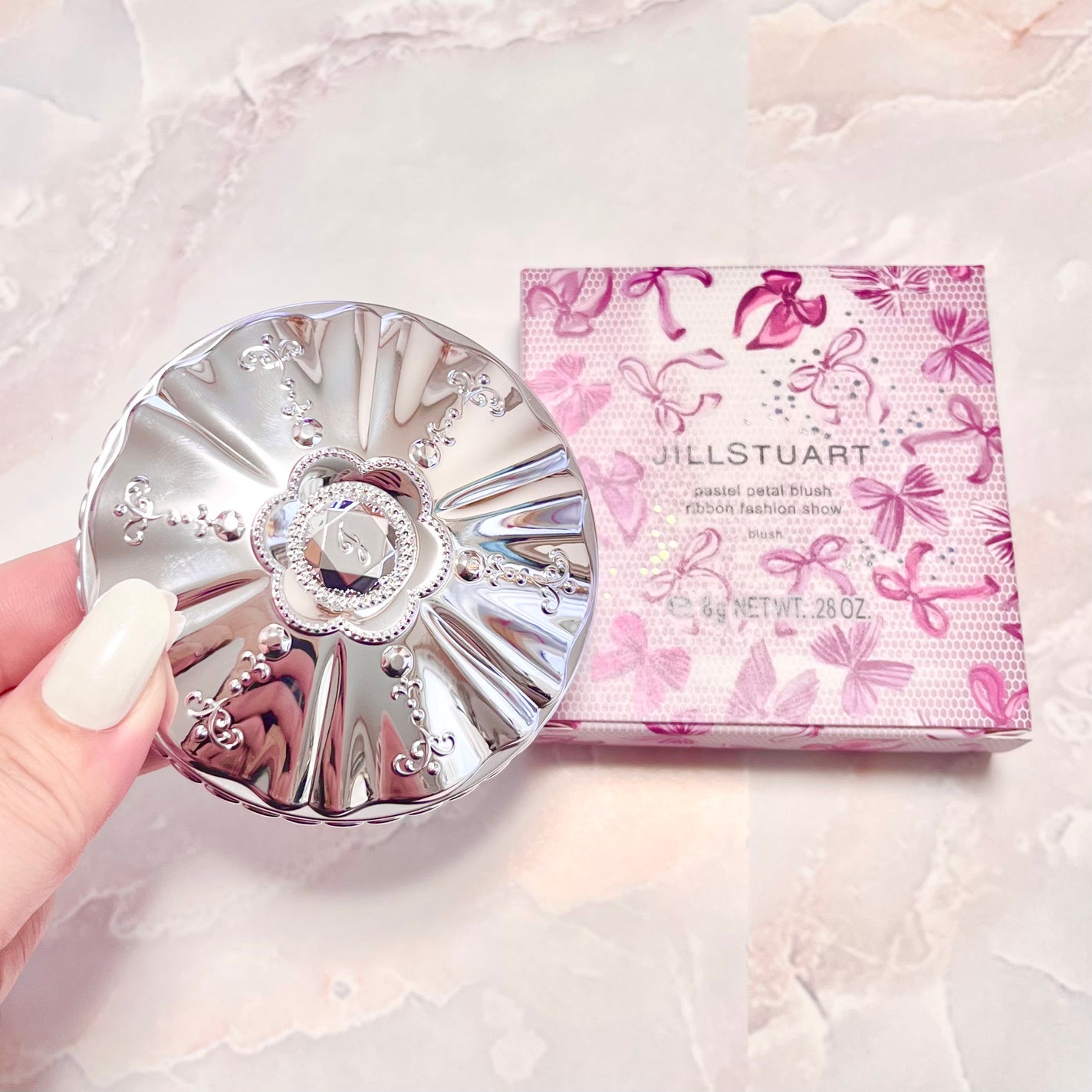 ジルスチュアート パステルペタル ブラッシュ/JILL STUART/パウダーチークを使ったクチコミ(4枚目)
