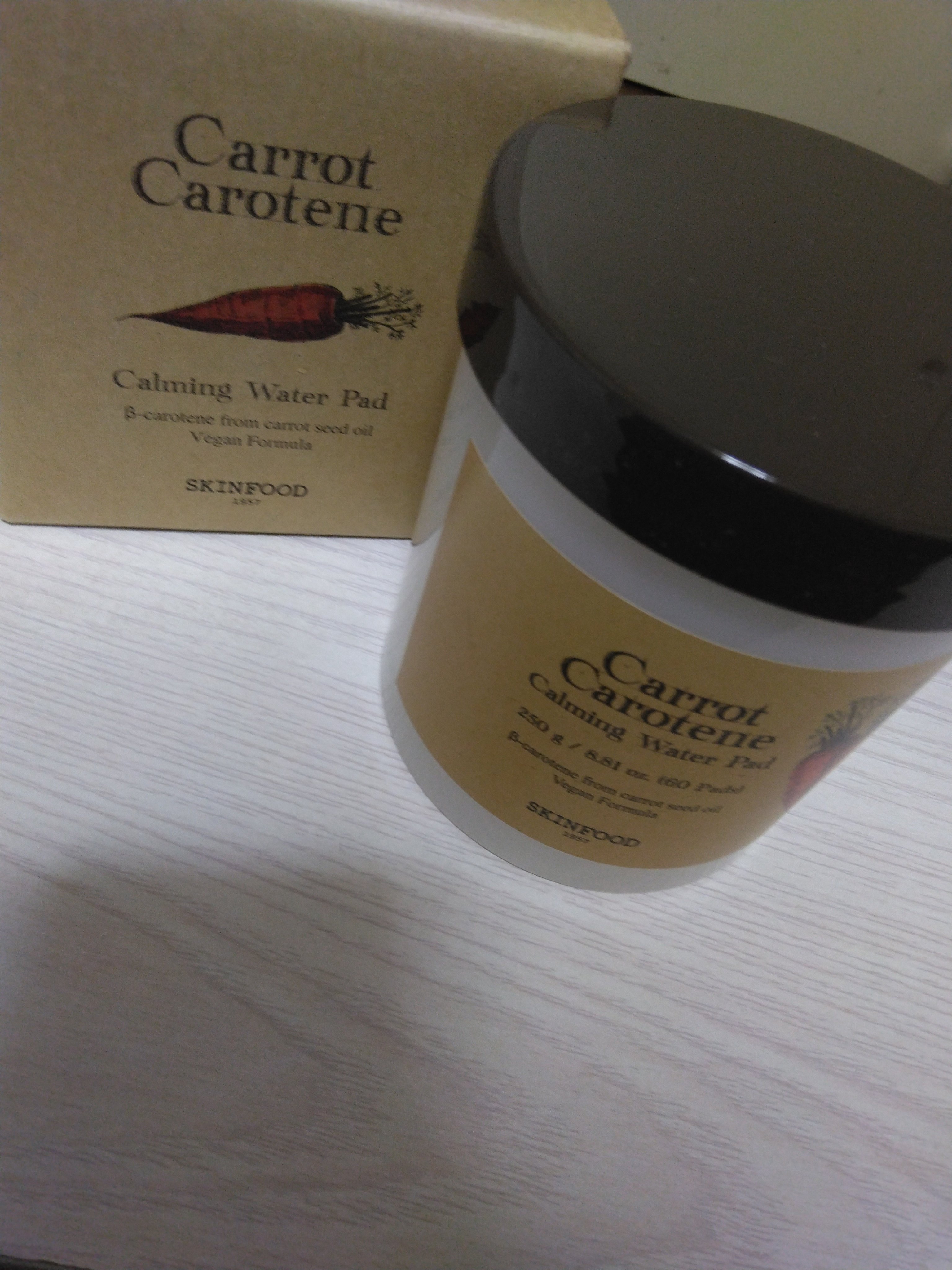 キャロットカロテン カーミングウォーターパッド/SKINFOOD/トナーパッドを使ったクチコミ（1枚目）