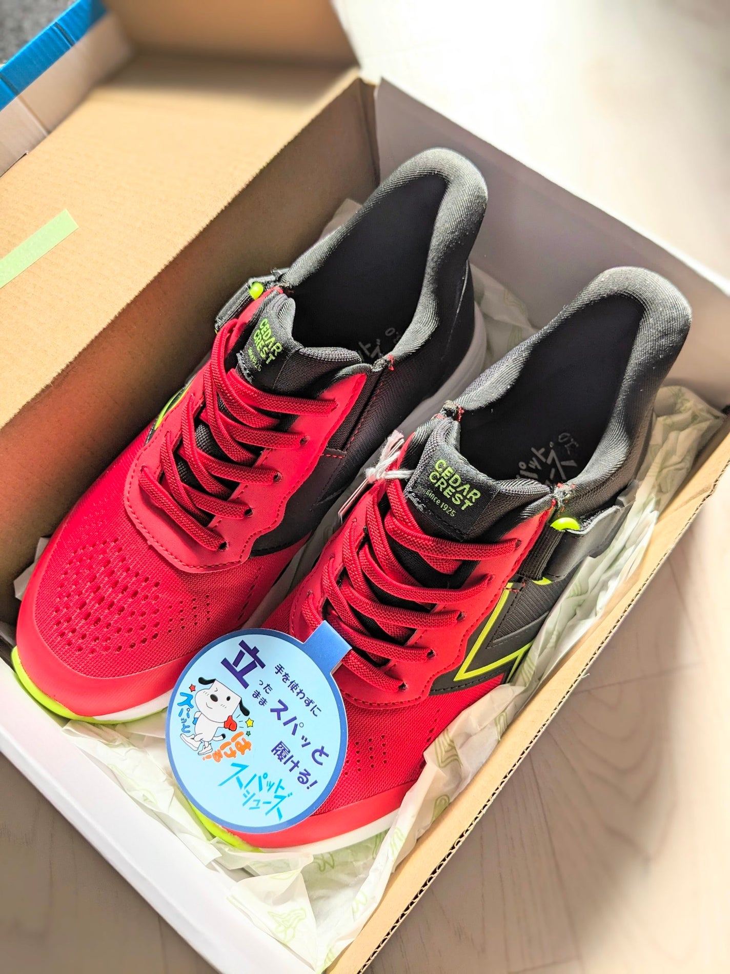 コスメ大好き☆きらら on LIPS 「手を使わずに立ったままスパッと履けるスパットシューズを、子供が..」(2枚目)