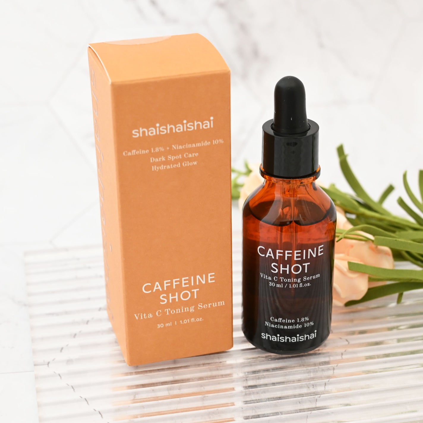カフェインショット ビタC トーニングセラム/shaishaishai/美容液を使ったクチコミ(1枚目)