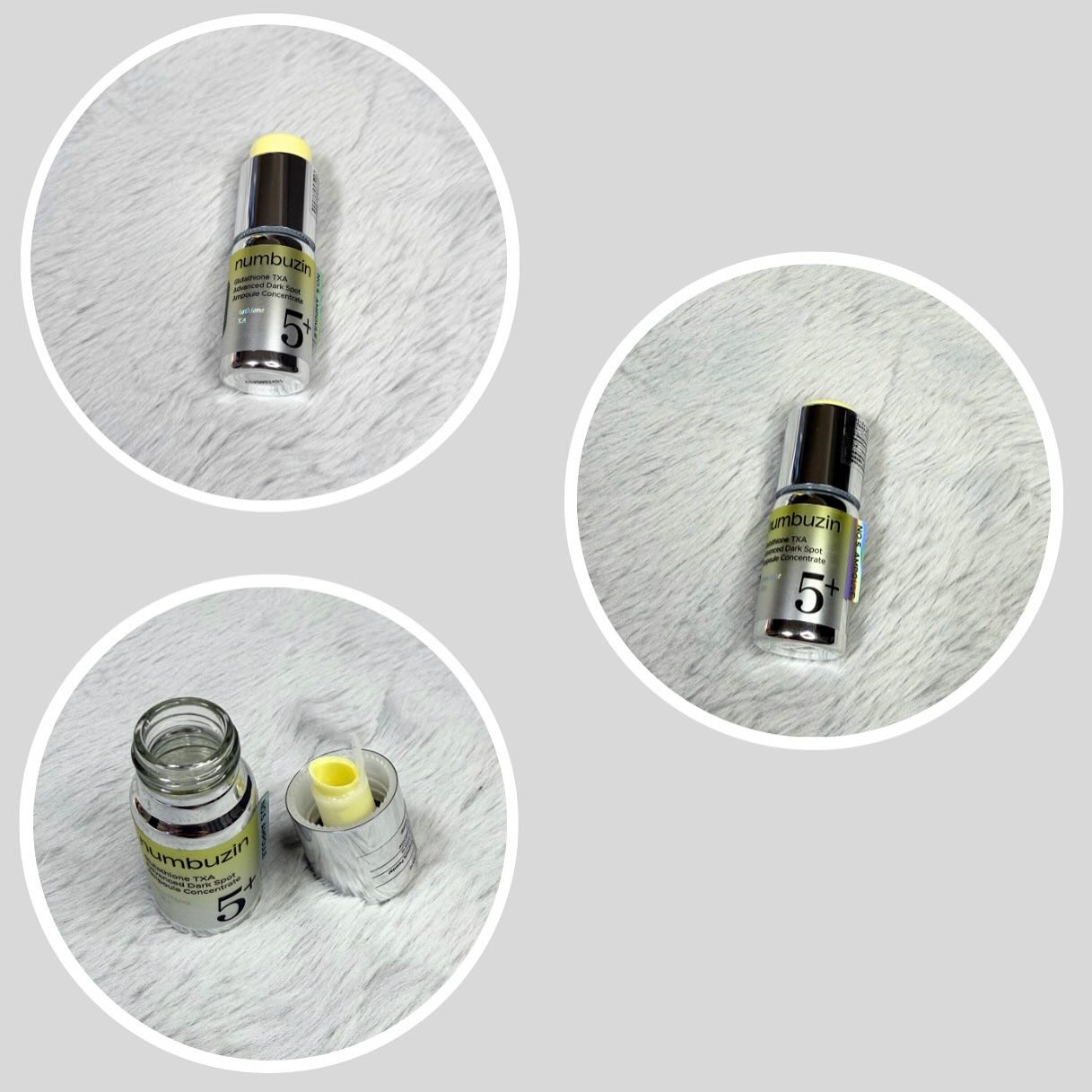 5番 白玉グルタチオン100×TXA10集中トーニング美容液/numbuzin/美容液を使ったクチコミ（3枚目）