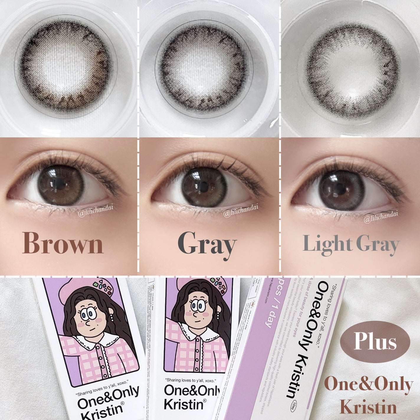 One&Only Kristin Plus/Hapa kristin/カラーコンタクトレンズを使ったクチコミ(3枚目)